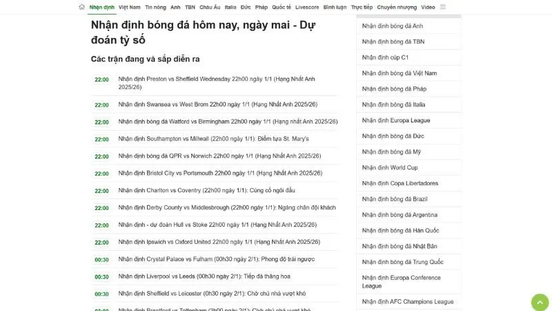 Chuyên mục nhận định bóng đá hữu ích trên KQBD 24H