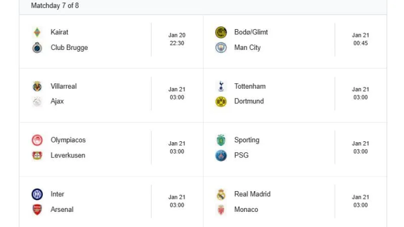 Theo dõi UEFA Champions League trọn vẹn cùng KQBD 24H